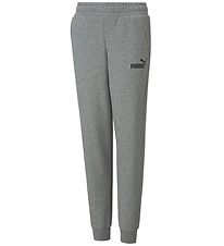 Puma Trousers - Ace Logo - Grey Melange