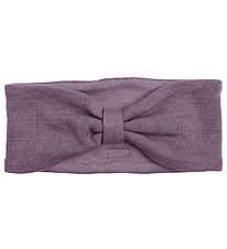 Racing Kids Bandeau - Laine/Coton - Dusty Purple av. Noeud Papil