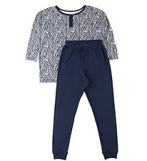 Say-So Pyjama Set - Grey/black w. Pattern