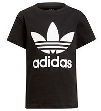 adidas Originals T-Shirt - Trefoil - Zwart/Wit