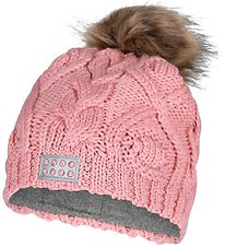 LEGO Wear Knitted Beanie - Wool/Acrylic - LWAnitta - Rose w. Po