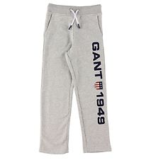 GANT Pantalon de Jogging - Retro Shield - Grey Melange