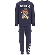 Moschino Sweatshirt - Blue Marinbl m. Logo