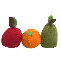Papoose Jouets de Nourriture - Feutre - Pomme/Poire/Orange