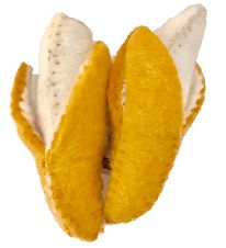 Papoose Leikkiruoka - 2 kpl - Huopa - banaani