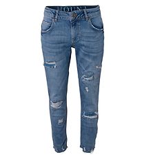 Hound Jeans - Weit - Trashed Blue Denim