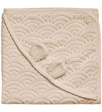 Cam Cam Hooded Towel - 80x80 cm - Almond w. Ears