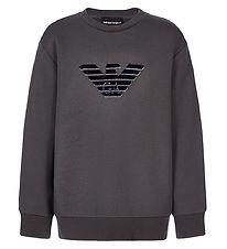 Emporio Armani Sweatshirt - Antraciet Grijs m. Logo