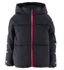 Emporio Armani Padded Jacket - Black w. White/Pink