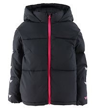 Emporio Armani Steppjacke - Schwarz m. Wei/Pink