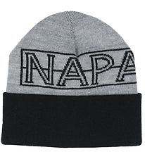 Napapijri Beanie - Knitted - Foab - Grey Melange w. Black