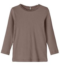 Name It Blouse - Rib - Noos - NmfKab - Brown Lentil