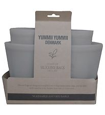 Yummii Yummii Silicone Sacs - 3 Pack - Light Stone