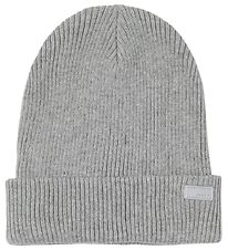 Name It Beanie - Knitted - Rib - NmnManoa - Grey Melange