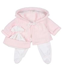 Asi Poppenkleding - 46 cm - Roze/Wit