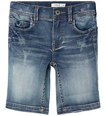 Name It Stuttbuxur - Noos - NkmTheo - Medium+ Blue Denim