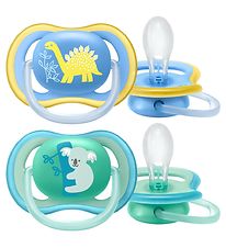 Philips Avent Dummies - 2-Pack - Ultra Air - Blue/Yellow w. Prin