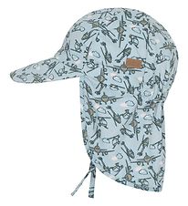 Melton Legionärshatt - UV50+ - Dusty Light Blue m. Flygplan