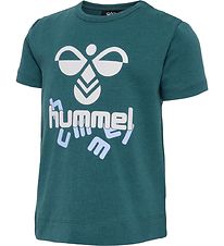 Hummel T-Shirt - hmlDroom - Blue Coral