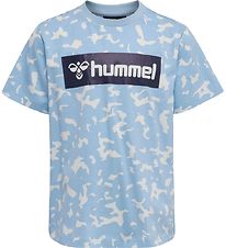 Hummel Stuttermabolur - hmlCarter - Loftgóður Blue