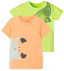 Name It T-Shirt - NbmHeine - 2 Pack - Sunny Citron