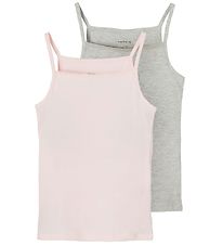 Name It Undershirt - Noos - NkfStrap - 2-Pack - Barely Pink & Gr