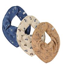 Pippi Baby Teething Bib - 3-Pack - Indian Tan