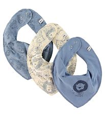 Pippi Baby Teething Bib - 3-Pack - Ashley Blue Melange