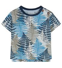 Noa Noa miniature T-Shirt - Print Light Blue m. Noordelijk bos