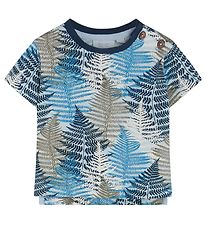 Noa Noa miniature T-Shirt - Print Light Blue m. Nördliches Holz