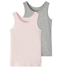Name It Undershirt - Noos - NmfTank - 2-Pack - Barely Pink w/Gre