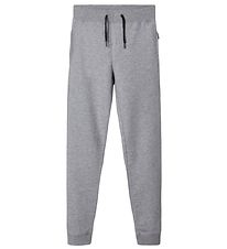 Name It Joggingbuxur - Noos - NkmSweat - Grey Melange