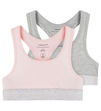 Name It Top - Noos - NkfShort - 2er-Pack - Barely Pink w/Grey Me