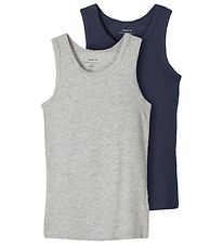 Name It Undershirt - Noos - NkmTank - 2-Pack - Grey Melange