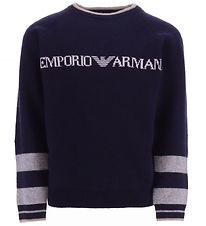 Emporio Armani Bluse - Strick - Wolle - Blue Navy