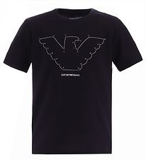Emporio Armani Stuttermabolur - Blue Dökkblátt