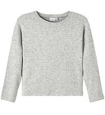 Name It Blouse - Gebreid - Noos - NkfVicti - Grey Melange