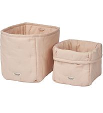 MarMar Geymslukörfur - 2 Pakki - 25x17/20x15 cm - Drapplitað Ros