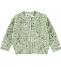 Molo Cardigan - Wool/Polyester - Gilli - Mint