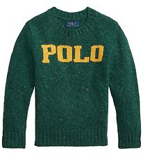 Polo Ralph Lauren Blouse - Wool/Viscose - Liningest Green w. Yel