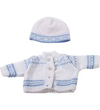 Götz Doll Clothes - Blouse/Beanie - 30-33cm - Blue Norway