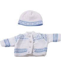 Gtz Doll Clothes - Blouse/Beanie - 30-33cm - Blue Norway