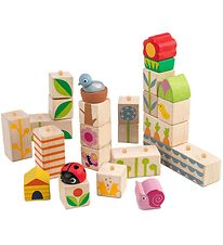 Tender Leaf Wooden Toy - Building Blocks - Garden Theme