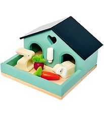 Tender Leaf Holzspielzeug - Haustier-Set - Puppenhaus - Hasen