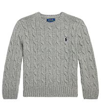 Polo Ralph Lauren Genser - Ull - Klassikere ll - Grå Melert