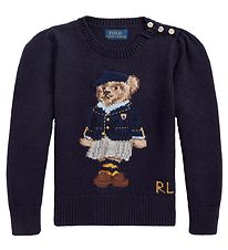 Polo Ralph Lauren Blouse - Knitted - Andover ll - Navy w. Soft T