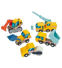 Tender Leaf Wooden Toy - 5 Work Vehicles - Construction Site