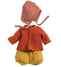 Djeco Poppenkleding - Mandarijn - Oranje/Geel/Roze