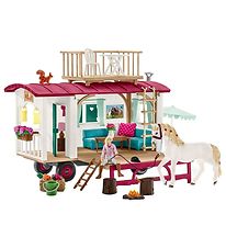 Schleich Hestaklúbbur - B: 28 cm - Hjólhýsi Klæðning Leyniklúbbs