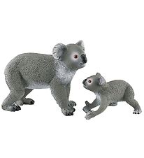 Schleich Wild Life - L: 13, 6 cm - Koala Mutter und Baby